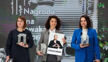 2021 – Swietłana Cichanouska, Maryja Kalesnikawa i Wołha Kawalkowa (Białoruś)